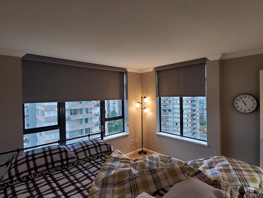 Are you tired of waking at sunrise? So was this homeowner, but with the help of Room Darkening Rolle Budget Blinds of New Westminster & Surrey Port Coquitlam (604)359-9655