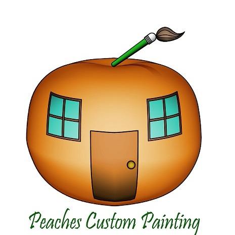 Peaches Custom Painting Logo