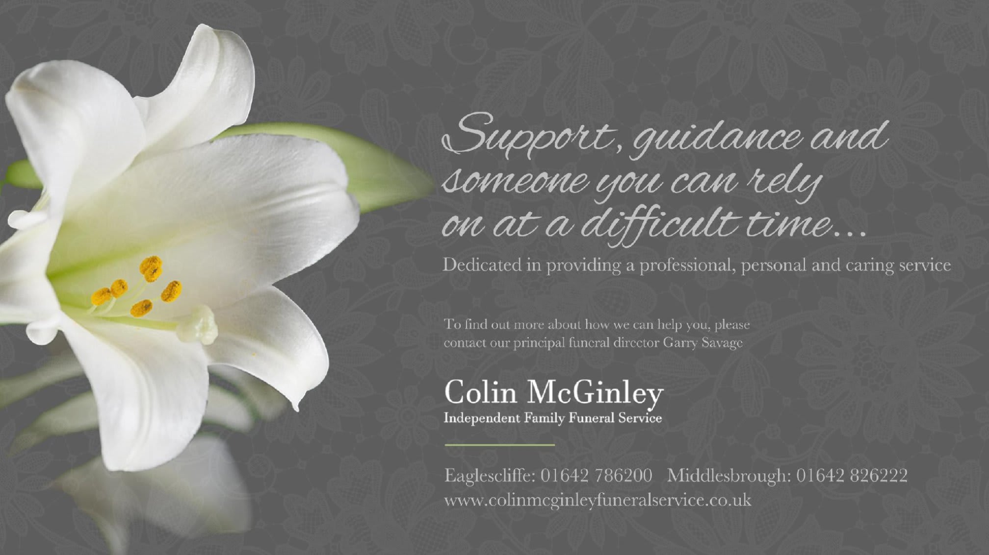 Images Colin McGinley Independent Family Funeral Service