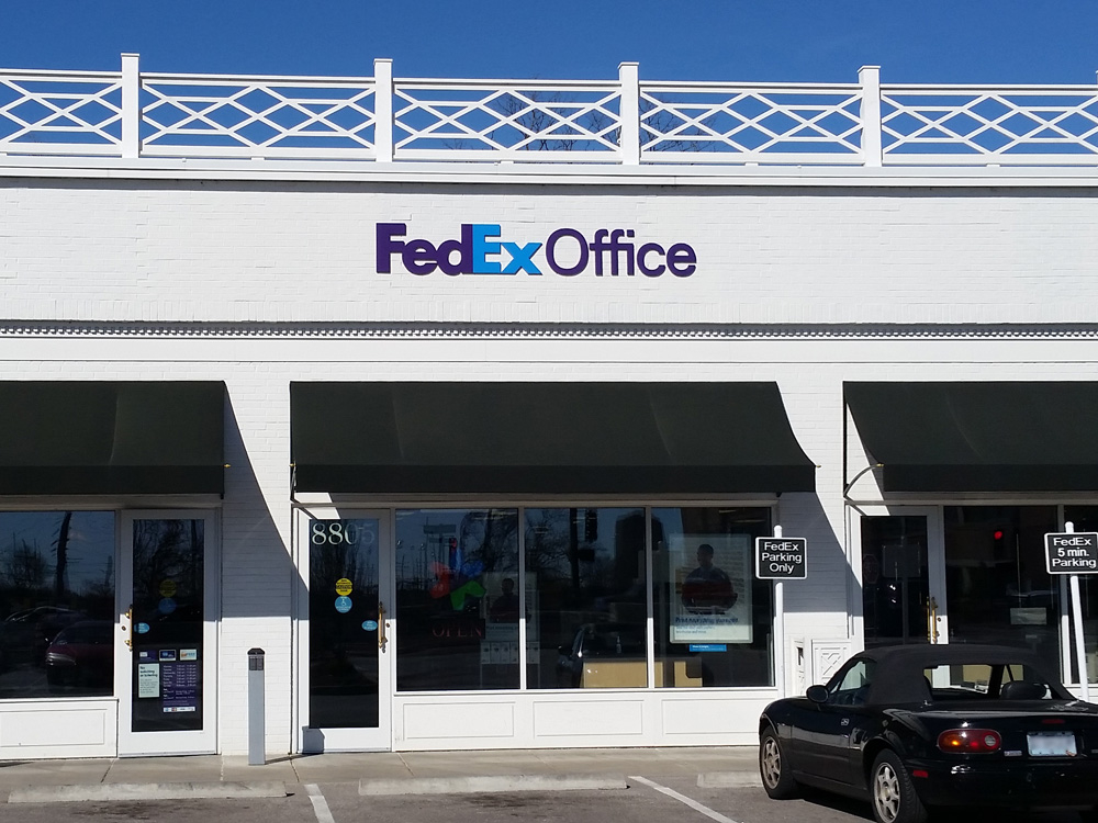 Exterior photo of FedEx Office location at 8805 Ladue Rd\t Print quickly and easily in the self-service area at the FedEx Office location 8805 Ladue Rd from email, USB, or the cloud\t FedEx Office Print & Go near 8805 Ladue Rd\t Shipping boxes and packing services available at FedEx Office 8805 Ladue Rd\t Get banners, signs, posters and prints at FedEx Office 8805 Ladue Rd\t Full service printing and packing at FedEx Office 8805 Ladue Rd\t Drop off FedEx packages near 8805 Ladue Rd\t FedEx shipping near 8805 Ladue Rd