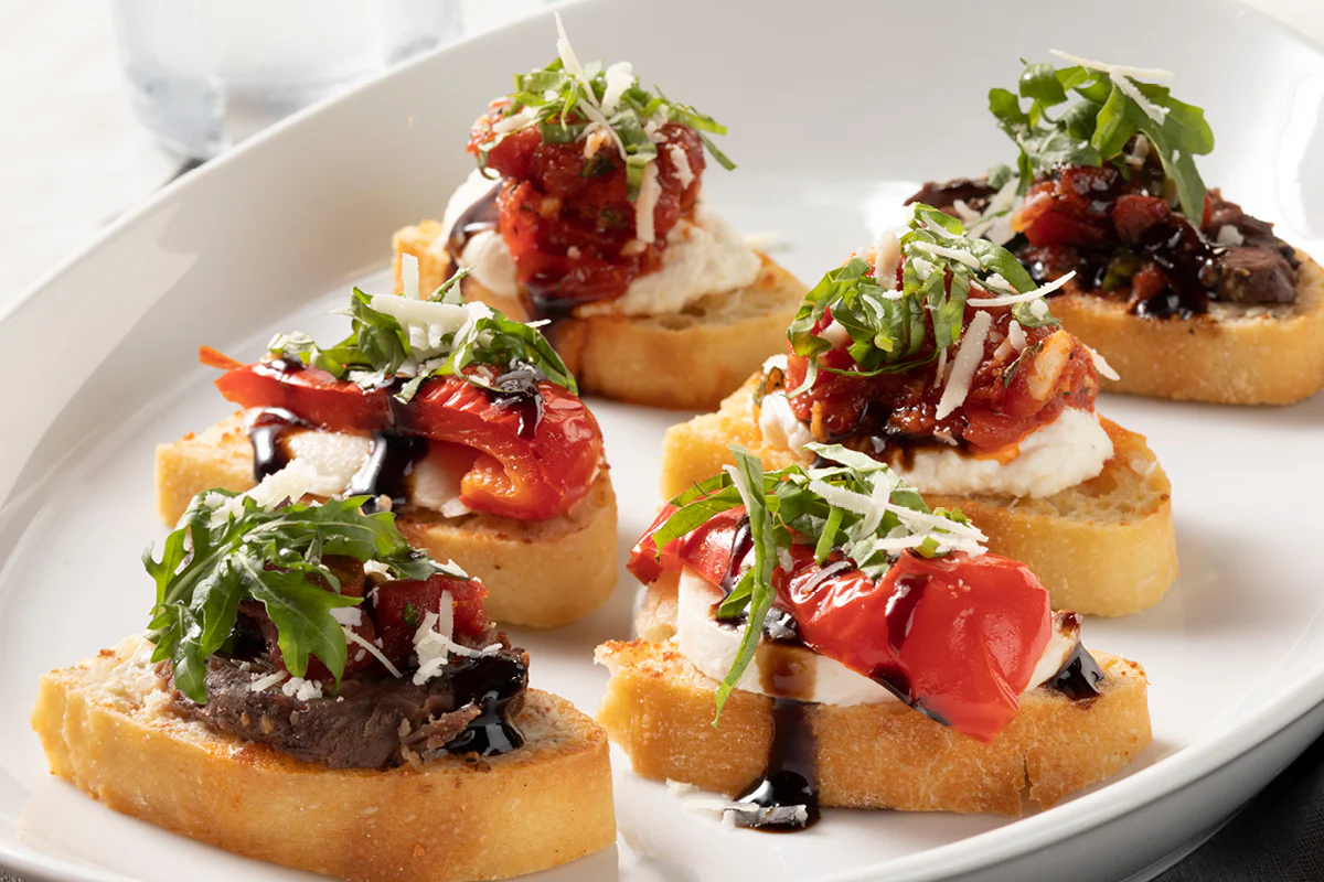 Bruschetta Sampler - ANTIPASTI & FLATBREADS