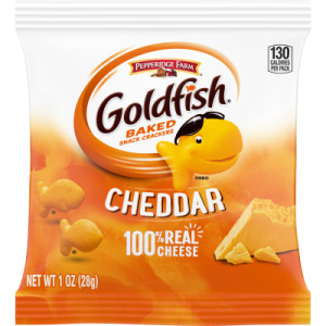 Pepperidge Farm Goldfish Baked Snack Crackers, Cheddar Cheese, 1 Ounce, Pack of 60 featured image