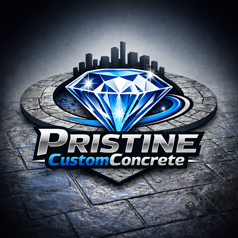 Pristine Custom Concrete Logo