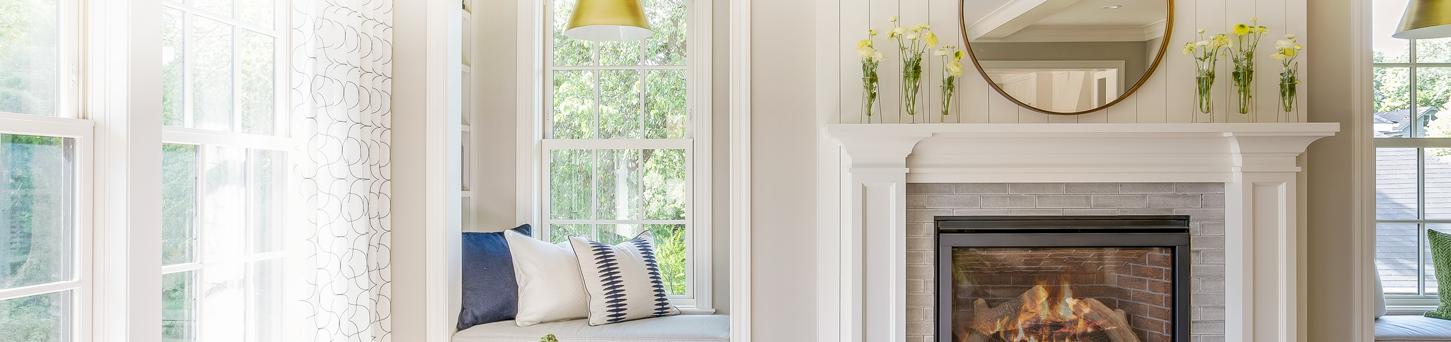 A shot of the interior of a cozy and inviting home.