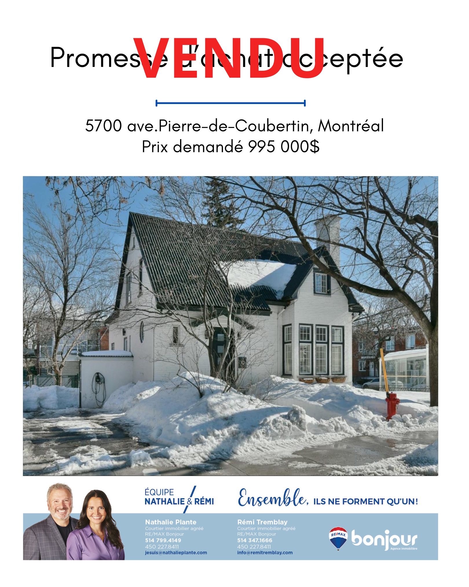 Images Nathalie Plante et Rémi Tremblay, RE/MAX Du Cartier Bonjour - Courtiers immobiliers inc. agréés, DA. Saint-Sauveur