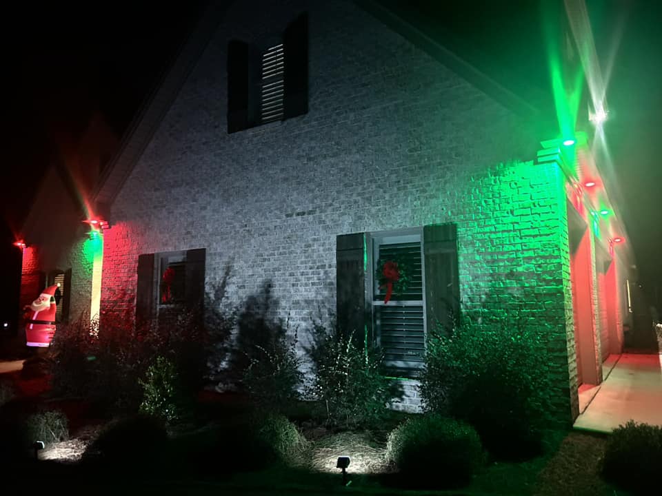 Christmas exterior lighting