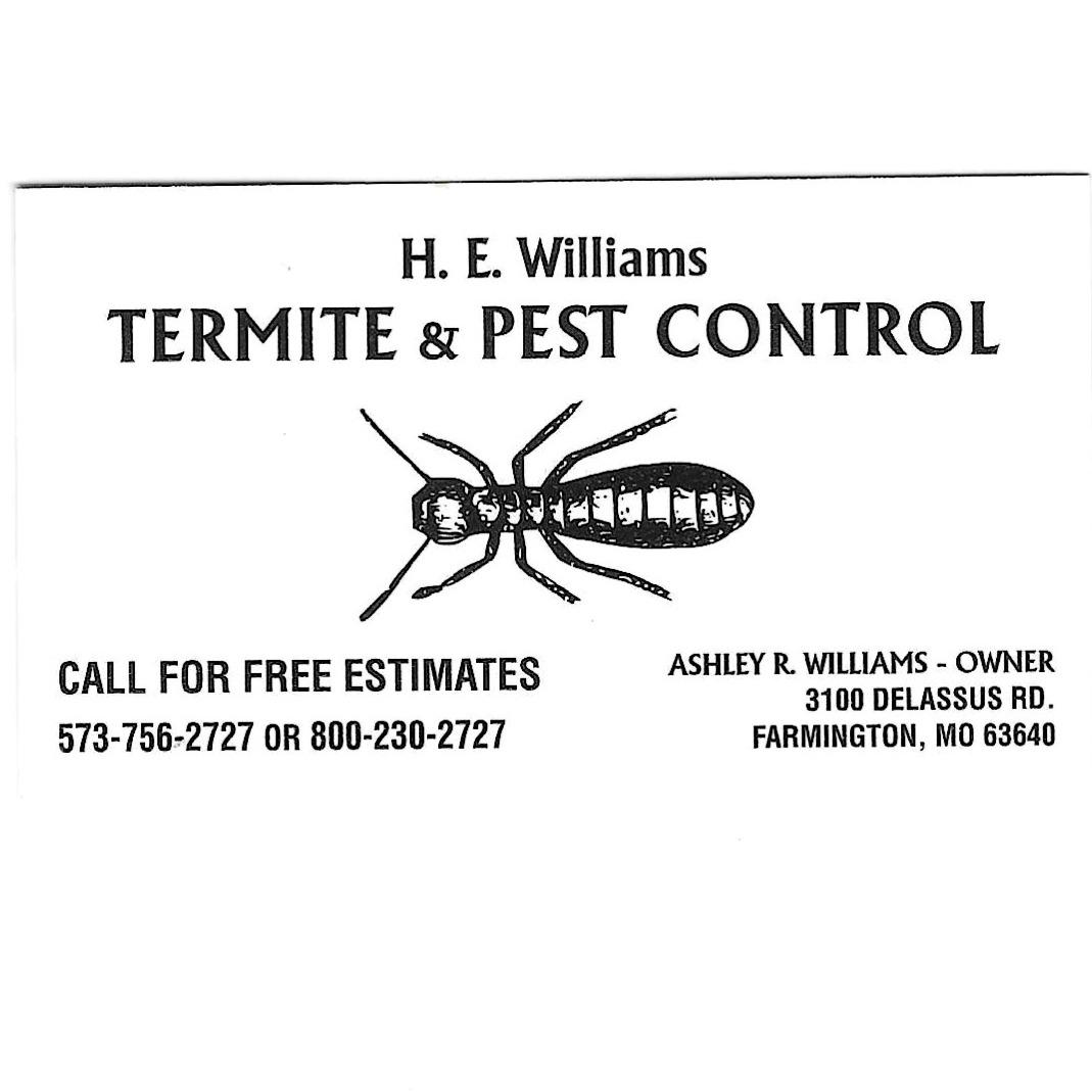 Williams H E Termite & Pest Control - Farmington, MO 63640 - (573)756-2727 | ShowMeLocal.com