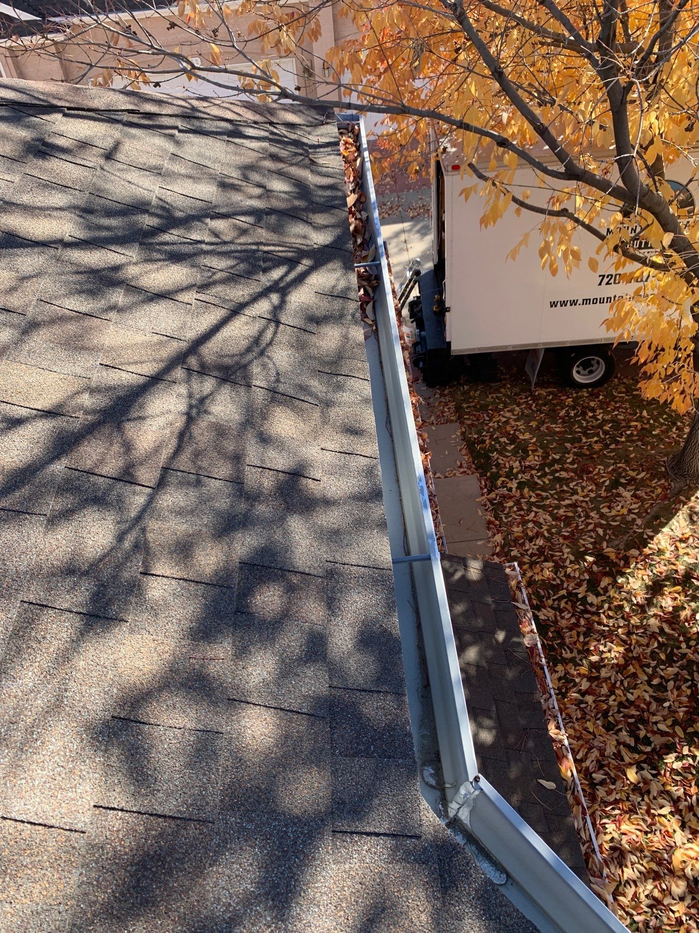 We clean gutters and may suggest gutter screens to help water flow and prevent blockages.