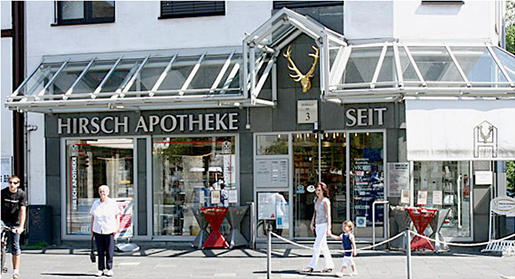 Hirsch-Apotheke, Koblenzer Str. 3 in Siegen