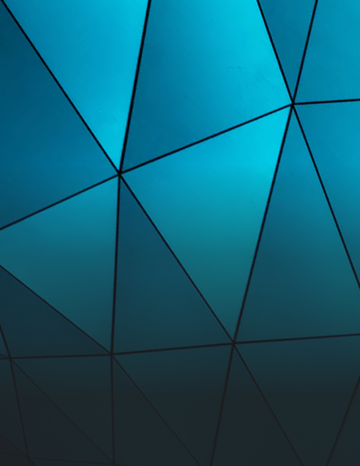 Blue architectural details.