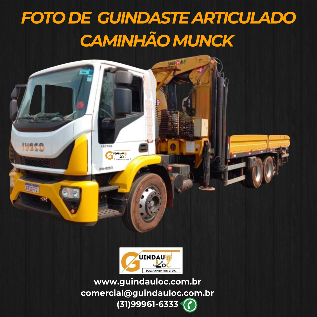 Images Guindauloc - Locação de caminhão munck