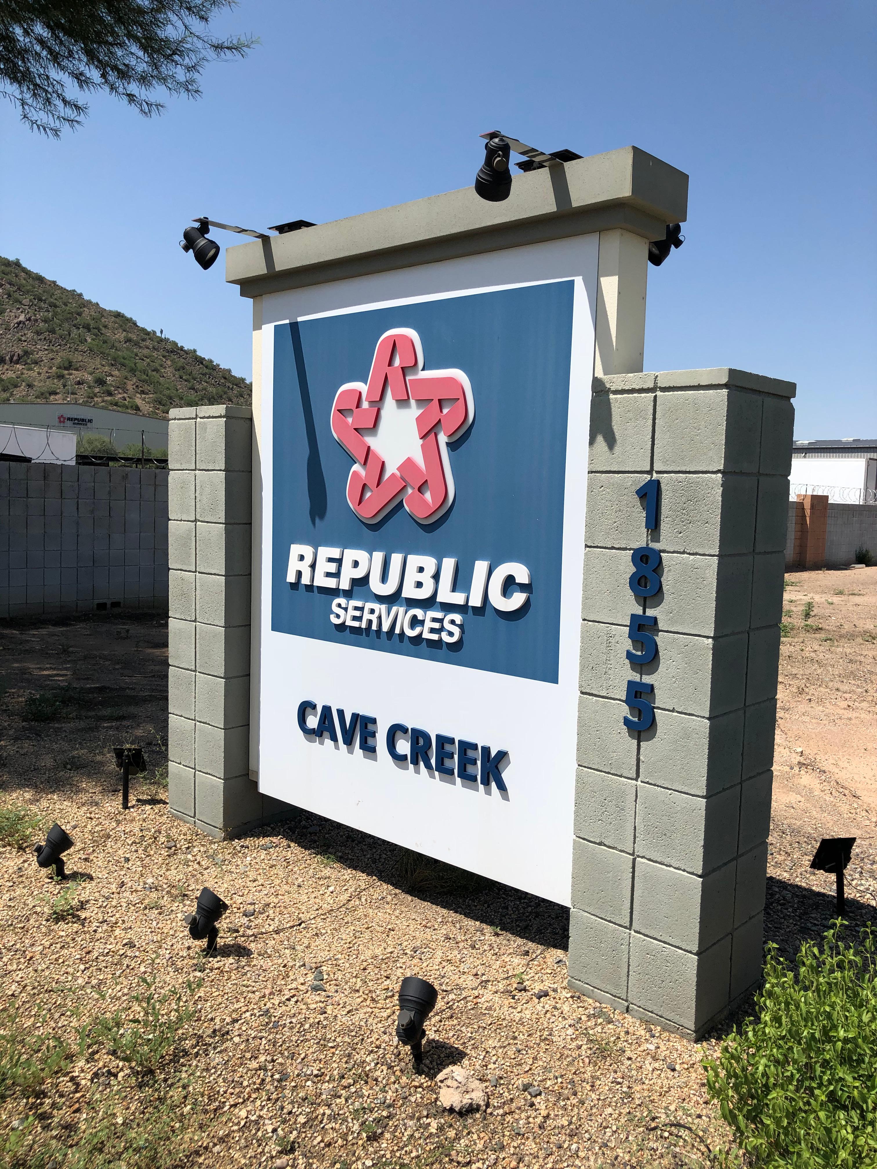 Republic Services - Cave Creek Transfer Station - Signage