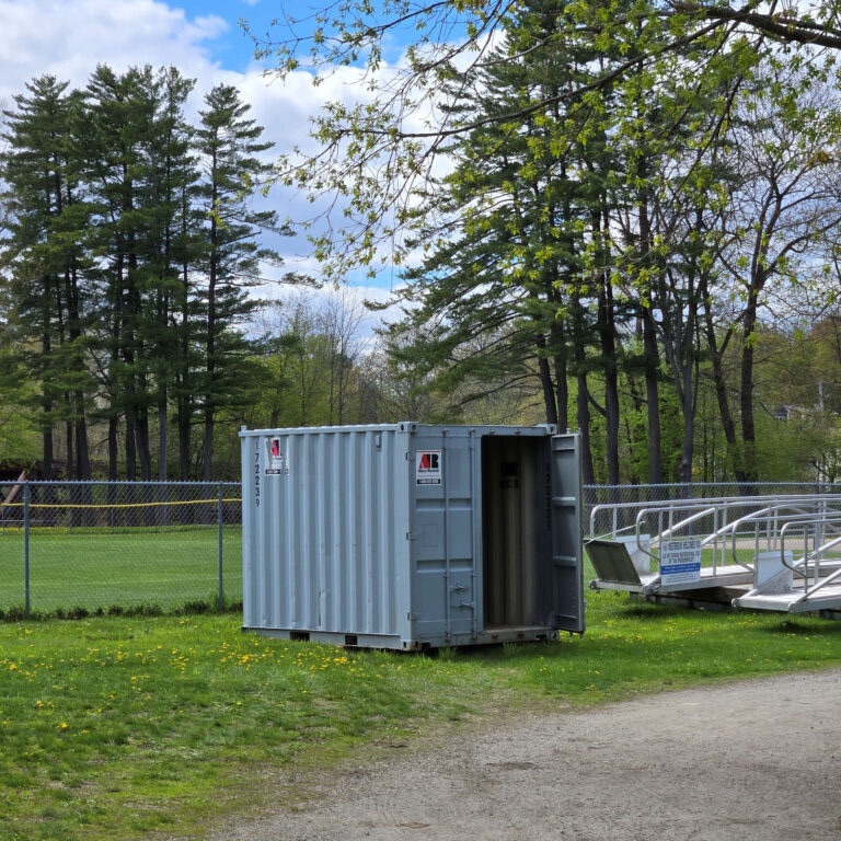 Abco Rental & Storage, Inc delivered a 10ft storage container rental to the Westbrook School Departm 