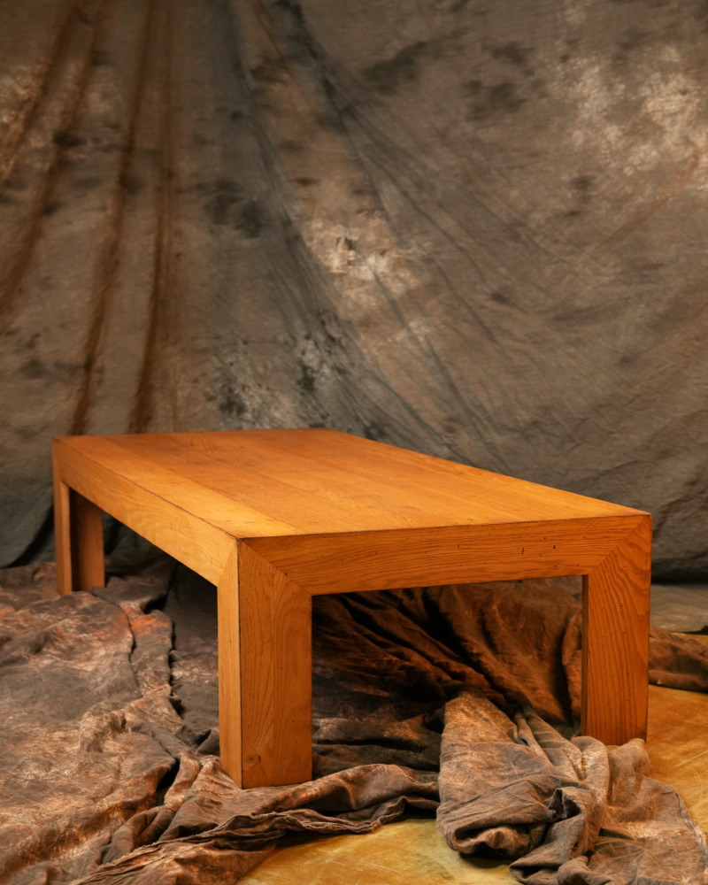 Refinished Oak Coffee Table Amber Warm Finish