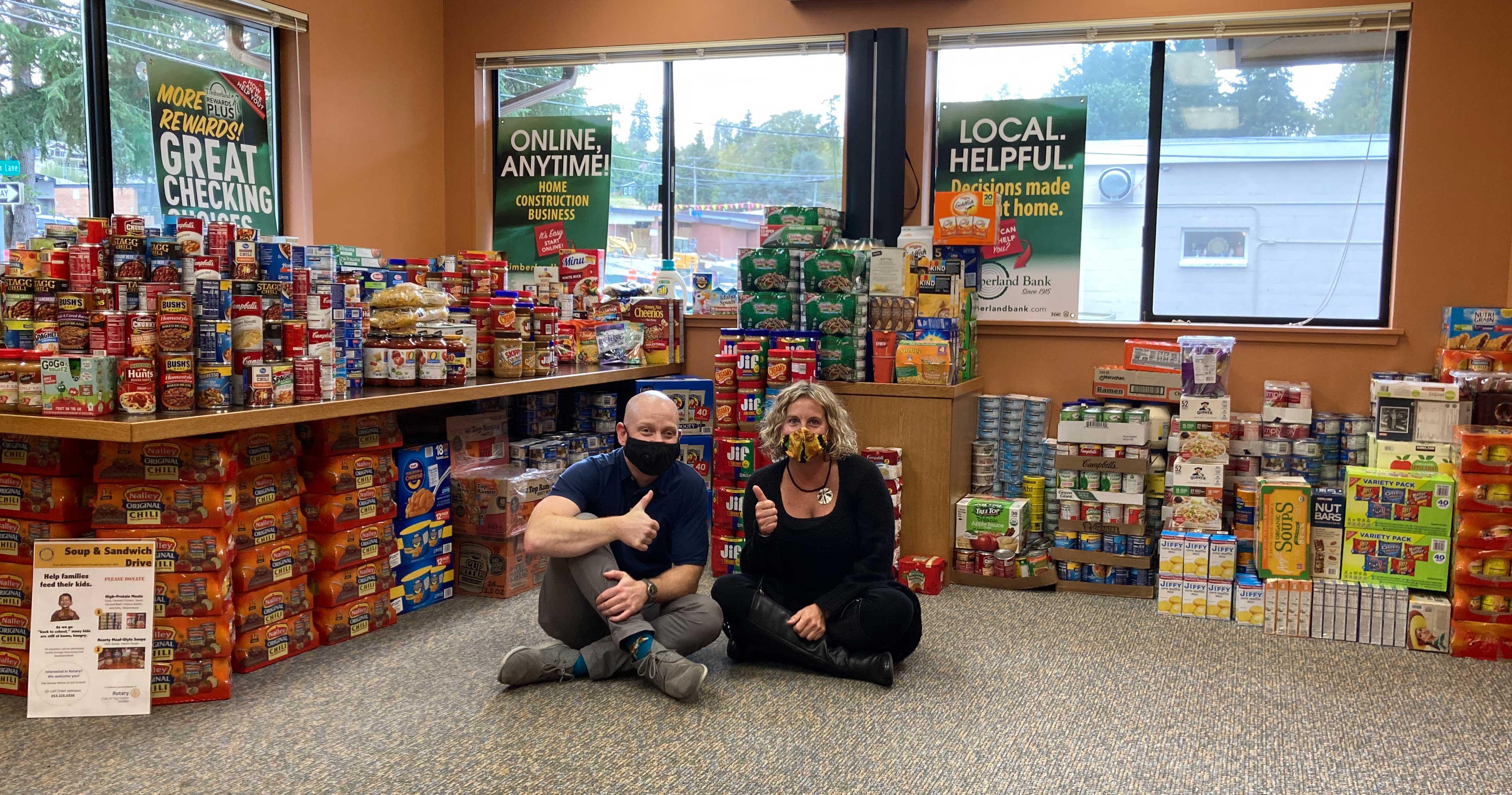 Timberland Bank Participates in Local Food Drive