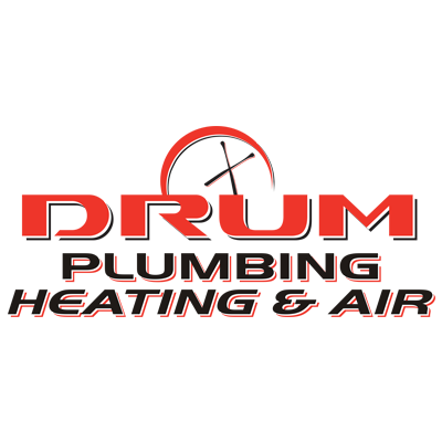 Drum Plumbing Heating & Air Conditioning Logo