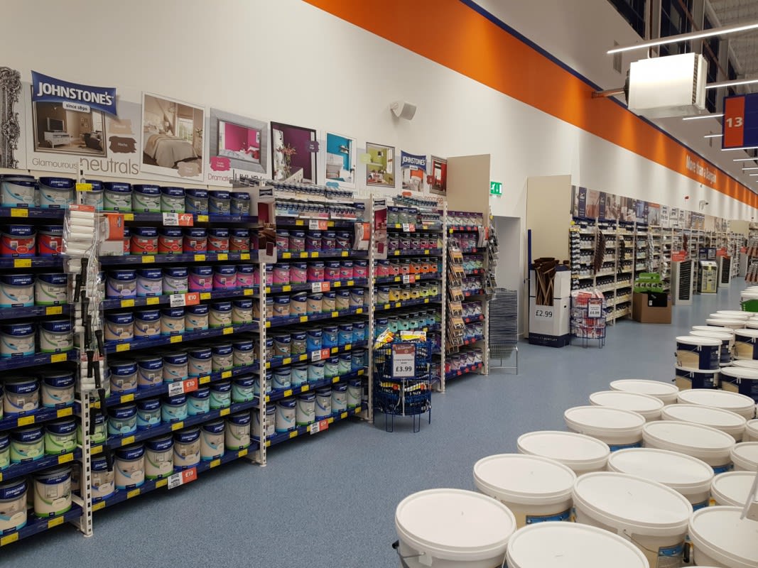 B&M's new Home Store in Newport has a huge range of paint, as well as decorating essentials to complete your next DIY project.