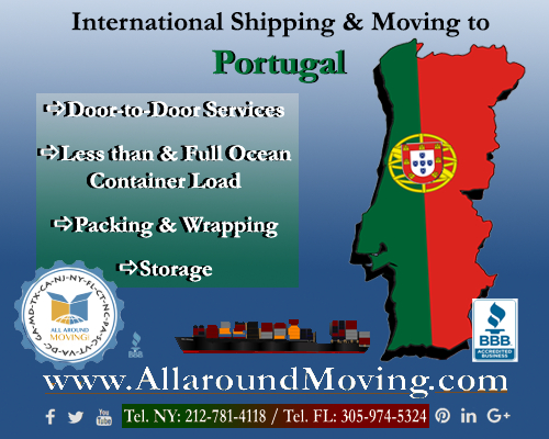 International Shipping & Moving to Portugal www.AllaroundMoving.com