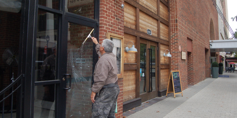 Let us handle your office building window cleaning.