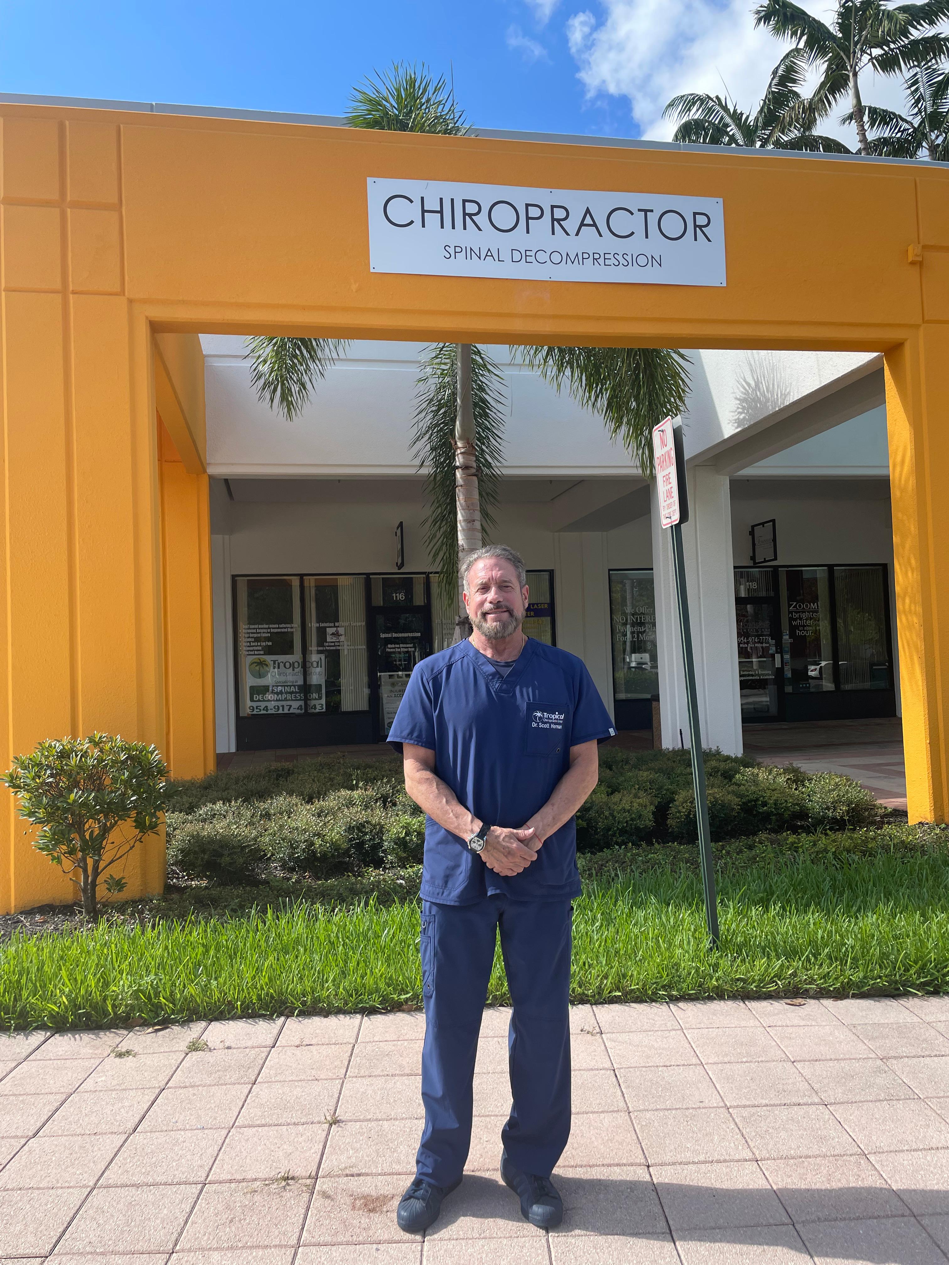 tropical chiropractic group front of office dr. herman