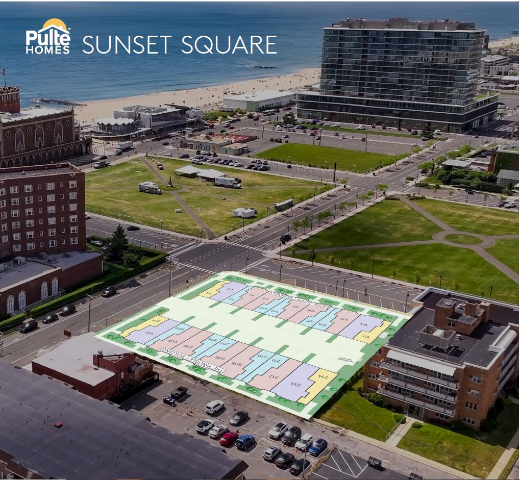 28 new construction townhomes in Asbury Park - just one block from the beach