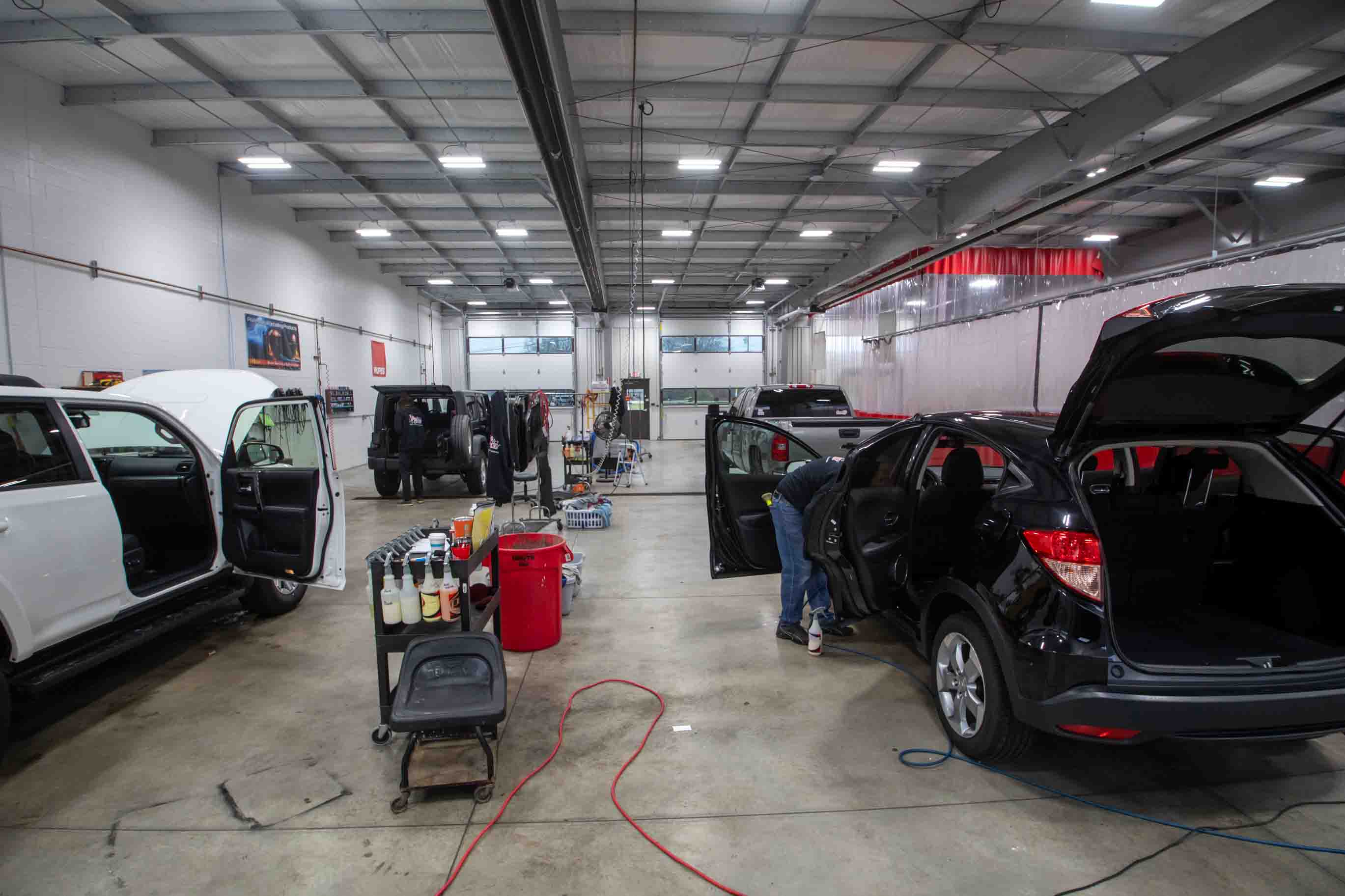 We are a one-stop shop where you can get everything done under one roof. So whether you have a new or used car come here and have it detailed, get the windows tinted, add ceramic coating, or rustproof your vehicle all in one shop.