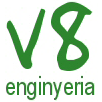 V 8 Ingeniería Logo