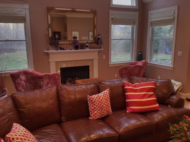 Bring your living room together with the perfect finishing touch. Our expert installation team did a great job on the Roman Shades in this Tarrytown, NY, sitting room. #BudgetBlindsOssining #TarrytownNY #RomanShades #ShadesOfBeauty #FreeConsultation #WindowWednesday