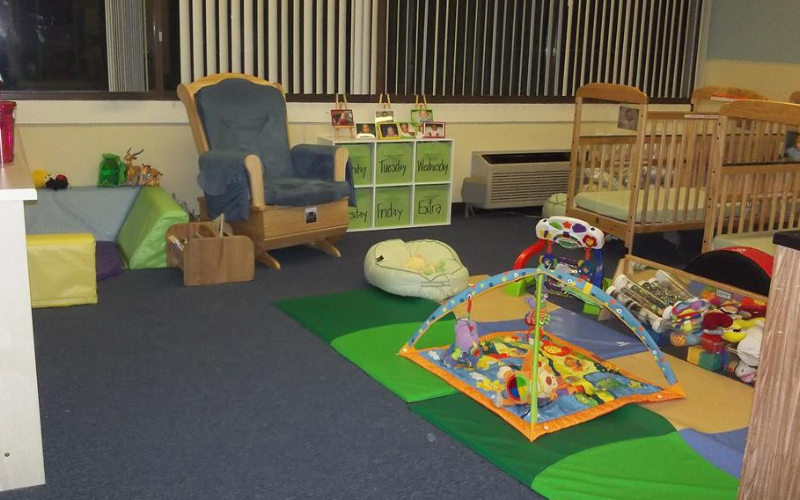 In the infant room, the children engage in activities such as using their five senses to explore the world all around him or her.  The learn to copy the simple actions of others, experiment with toy instruments, explore different textures, colors, and sounds, as well as develop memory skills.