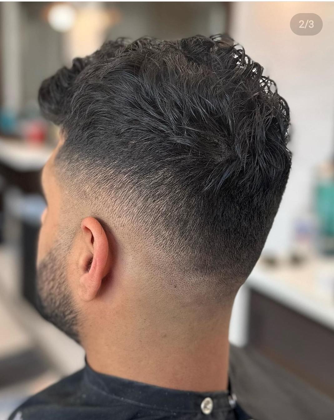 Mid Skin Drop Fade Haircut