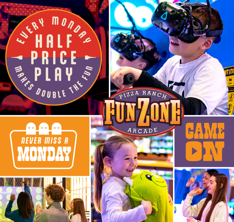 1/2 Priced Play on Mondays!