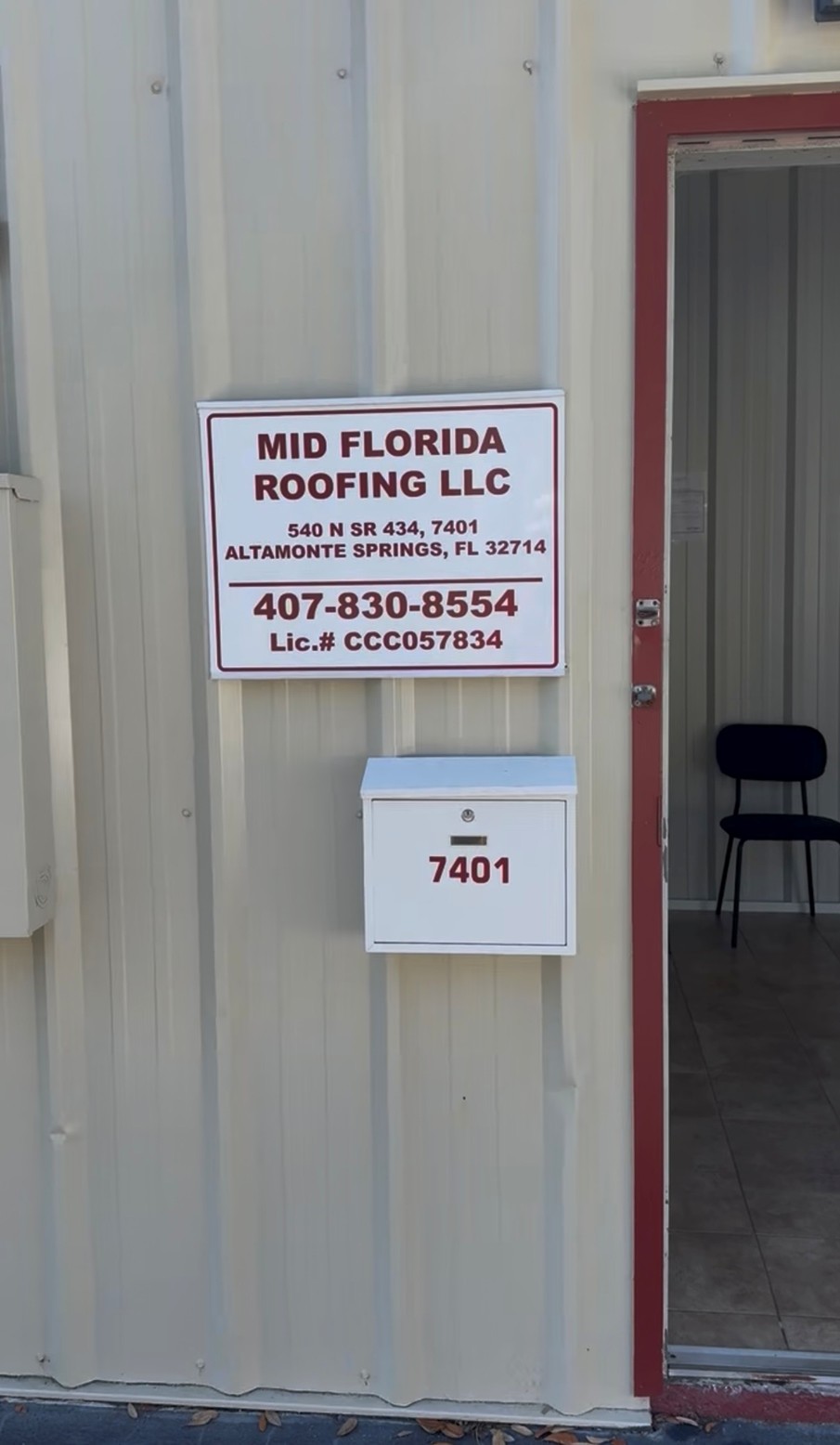 Mid Florida Roofing Office