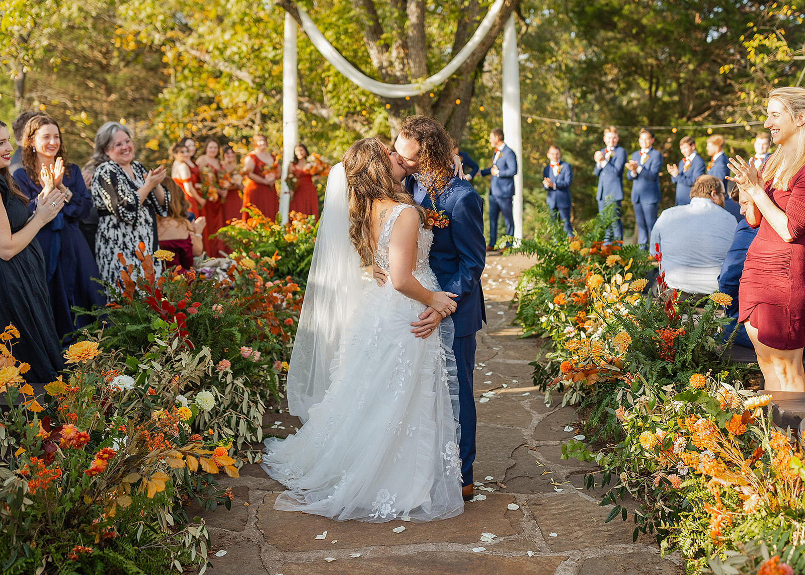 Floral Embellishments at Ceremony