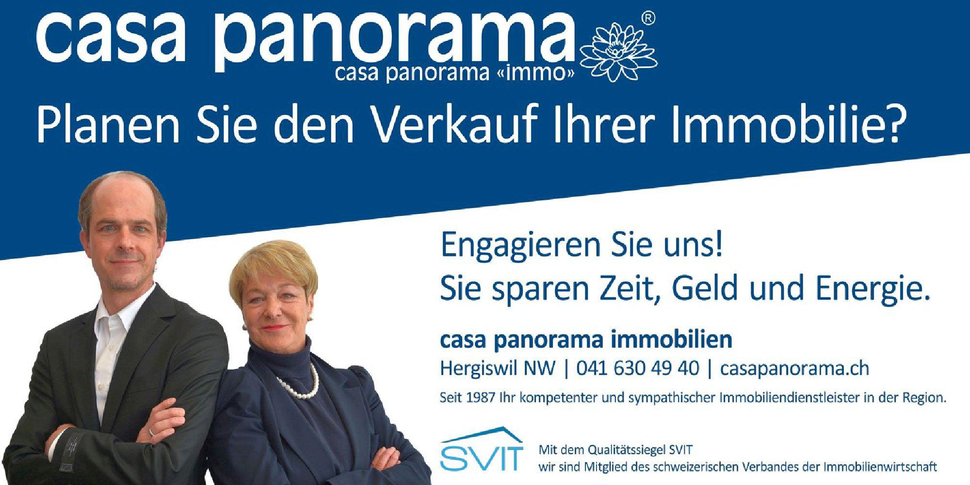 casa panorama immobilien - seit 1987 Ihr Vermarktungsspezialist für Immobilien, Sonnenbergstrasse 19 in Hergiswil