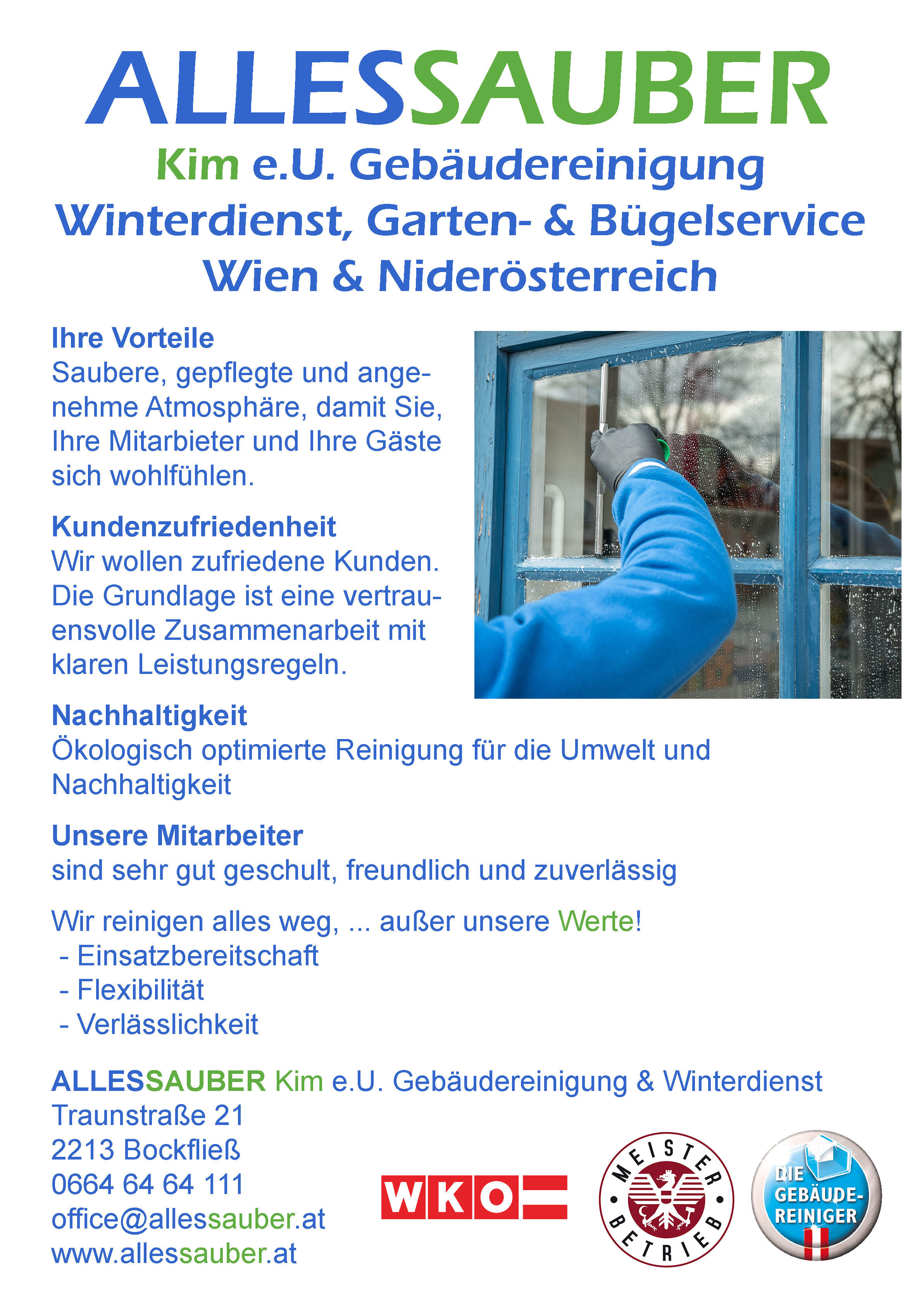 Allessauber Kim Gebäudereinigung Gmbh | Kanalreinigung | Fassadenreinigung | Schädlingsbekämpfung, Hauptstraße 8 in Strasshof an der Nordbahn