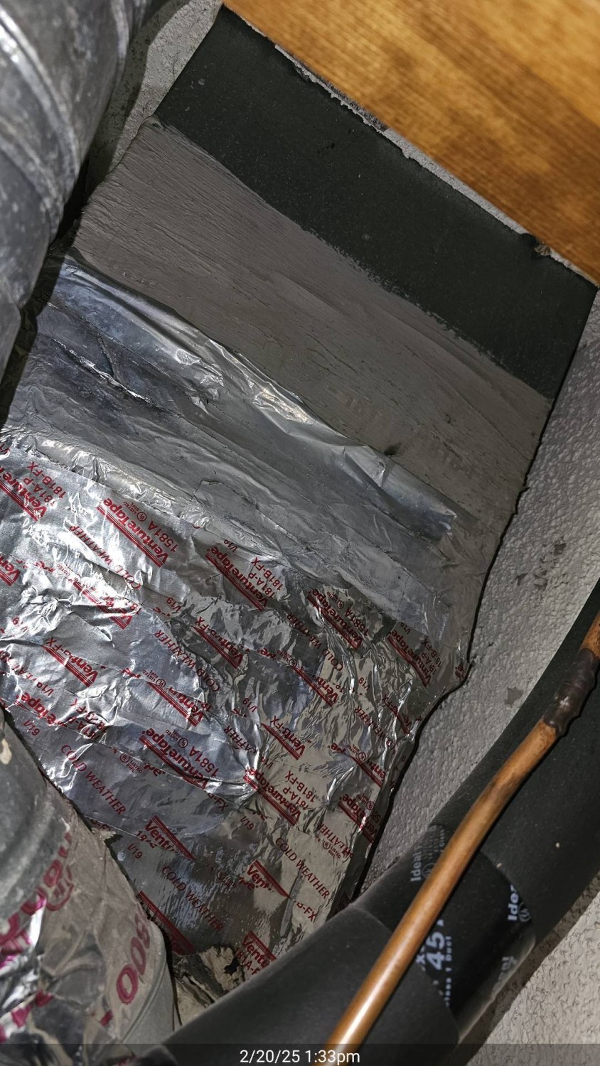 plenum not sealed properly