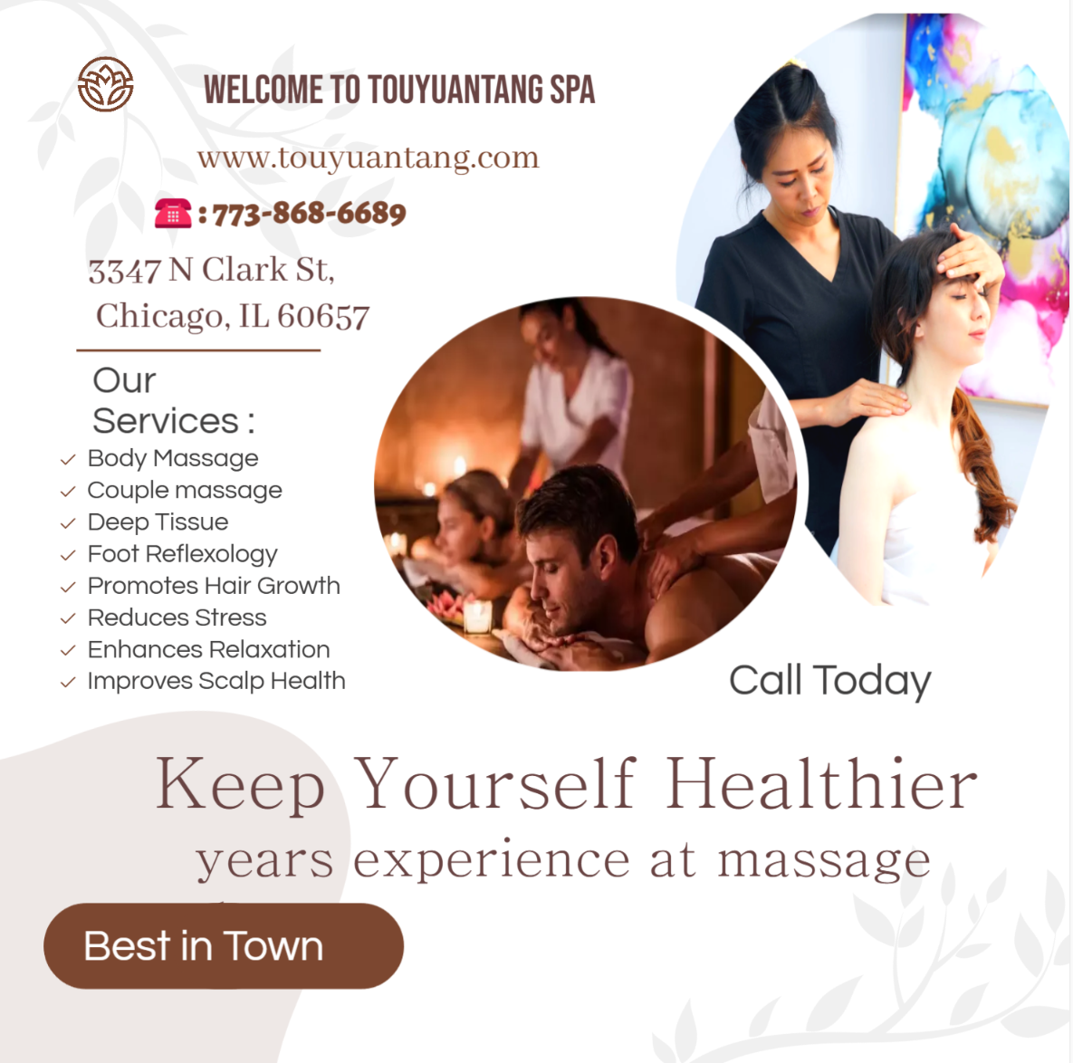 Swedish Massage is a type of massage therapy that uses long, smooth strokes to help relax the body.  