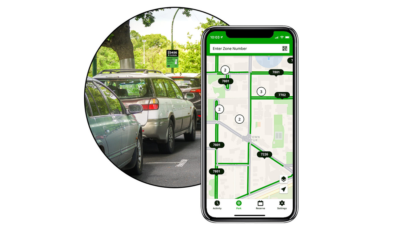 Find parking with the ParkMobile app in Decatur Georgia