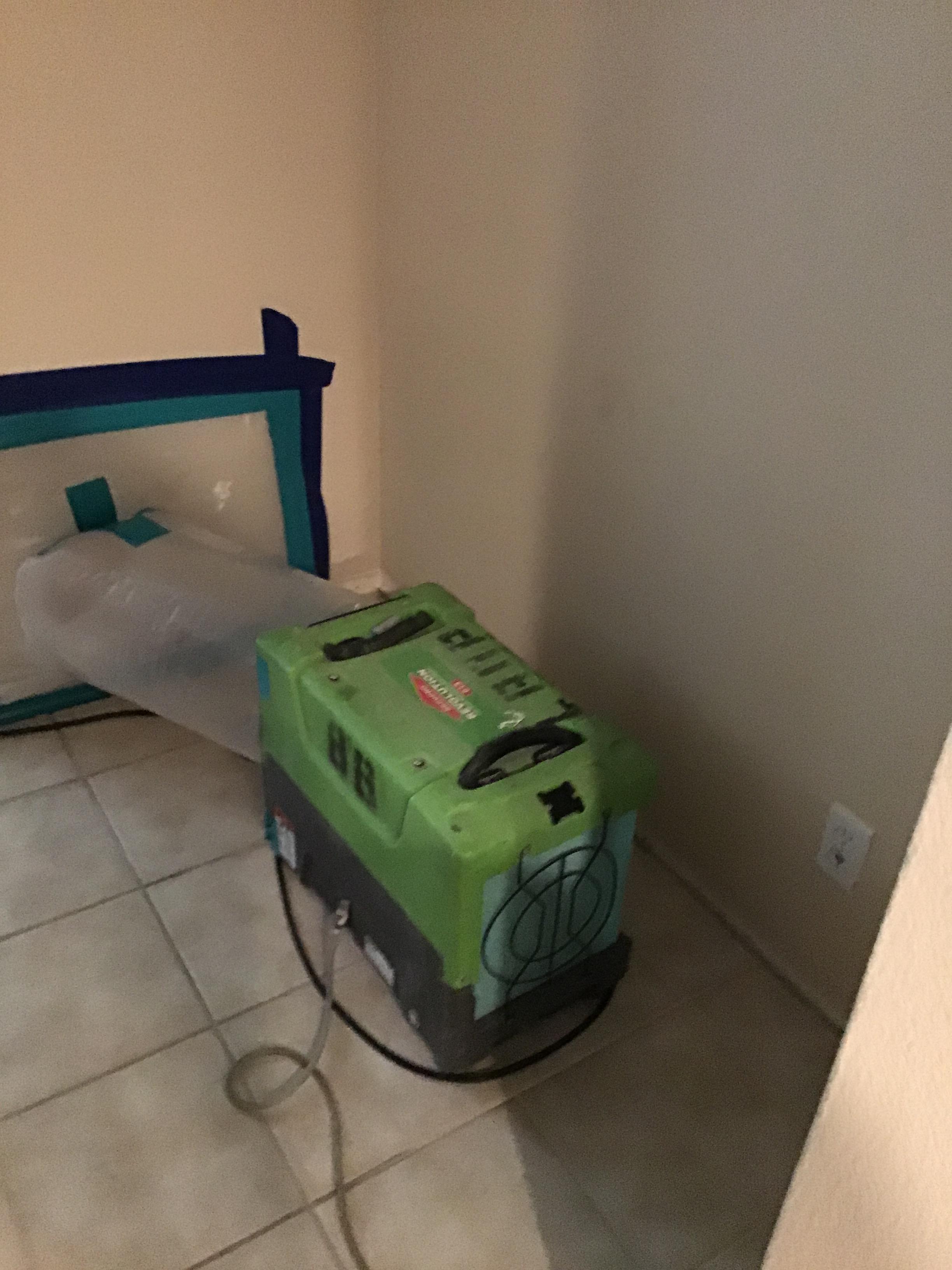 When mold is found inside your home, using an air scrubber will help remove the mold particles from the air.