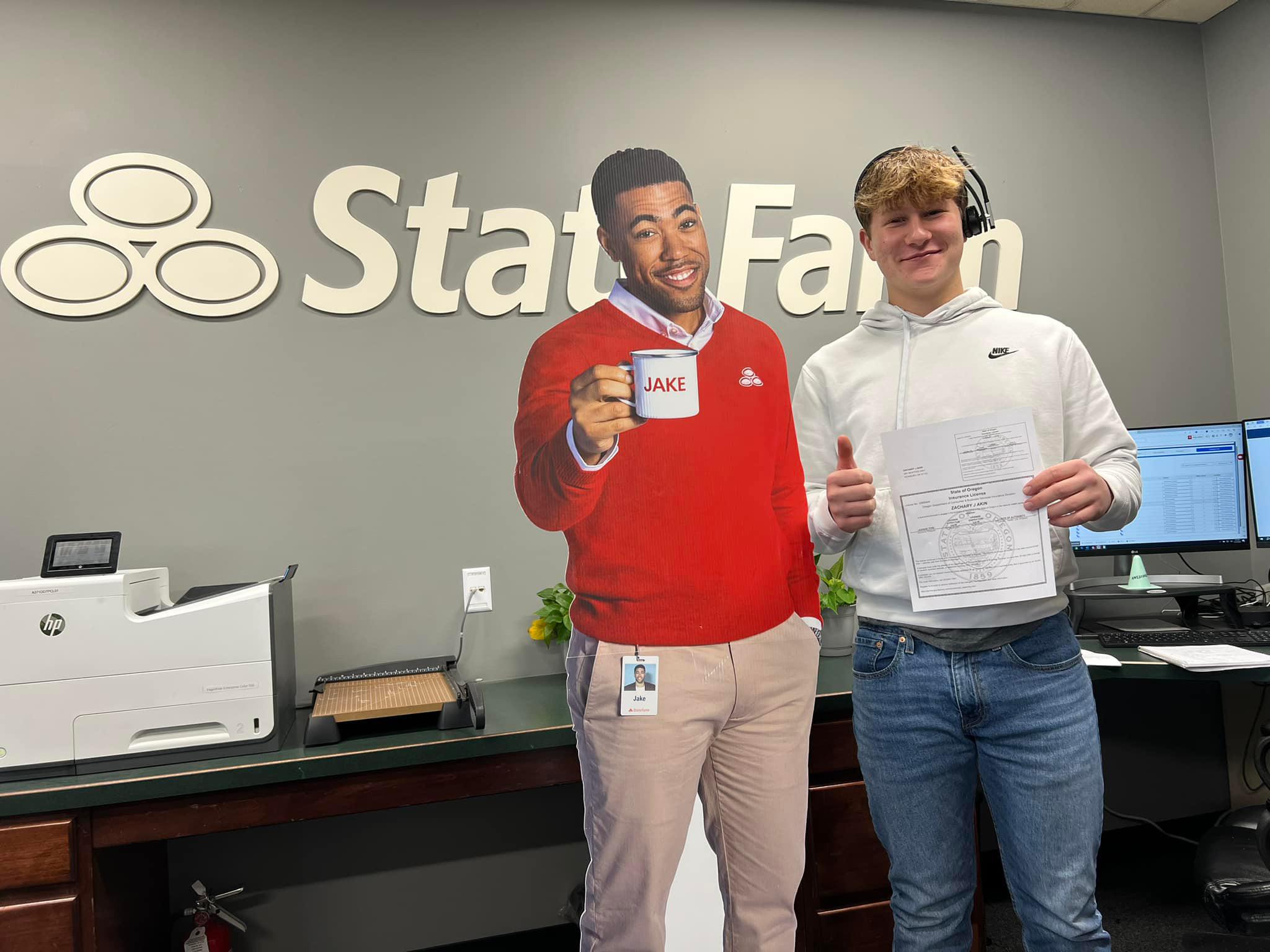 Super proud of my newest team member Zach Akin! After a few hard weeks of studying, he has completed and passed his property, causality, life, and health insurance licensing. He has already started standing out in my office and working hard to help out customers with their insurance needs.
Call my office for a free quote: 971-832-8141