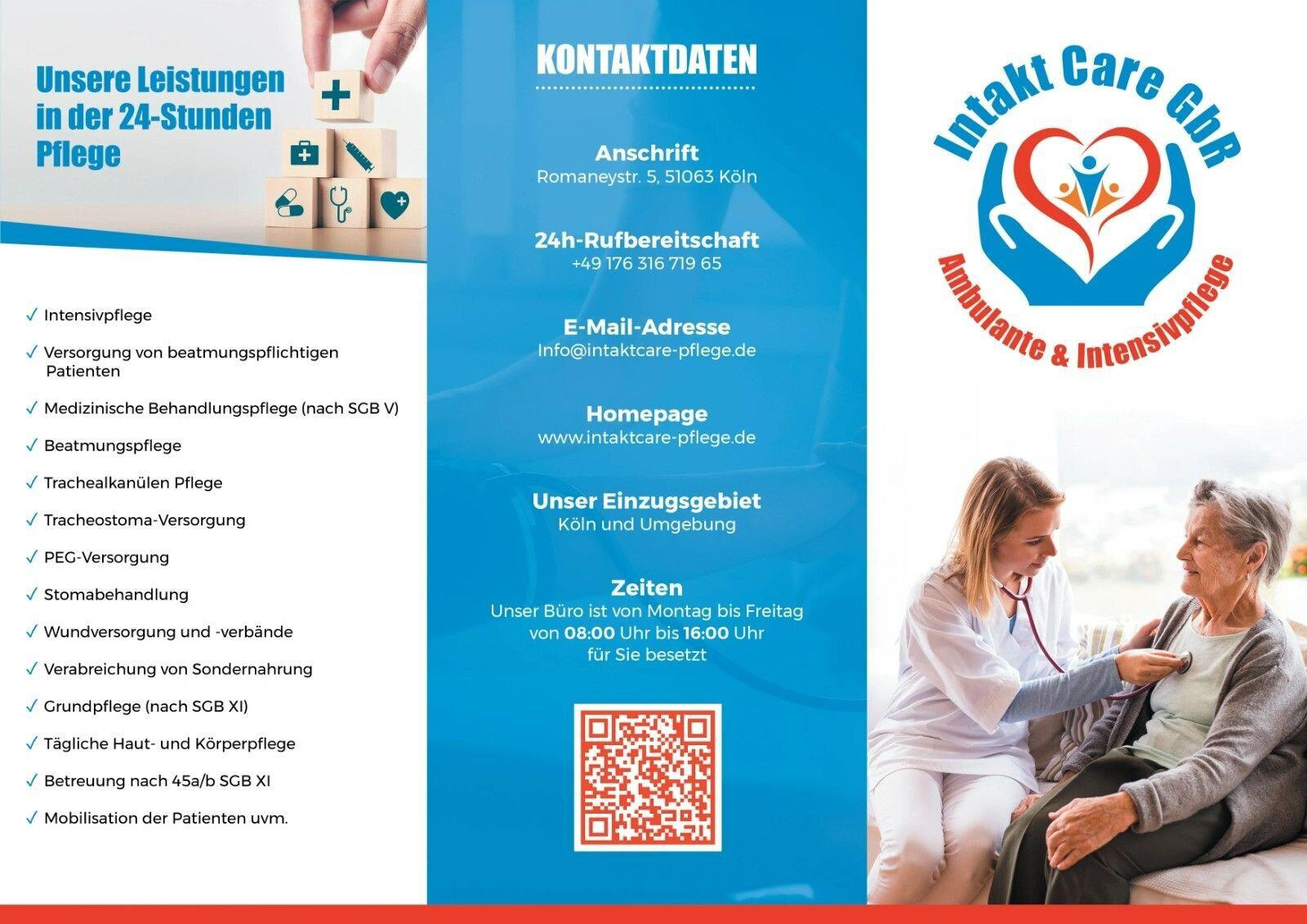 Intakt Care GbR Ambulante & Intensivpflege Köln 0221 88066970