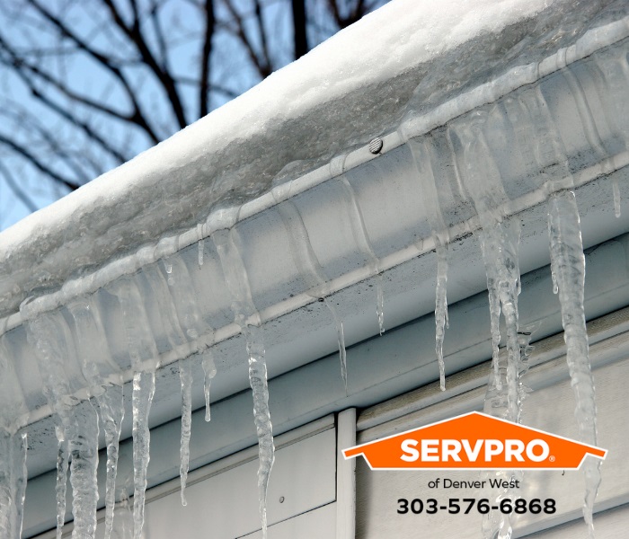 Do you know that March is the snowiest month of the year in Denver? SERVPRO® of Denver West responds to storm damage emergencies often during the winter months caused by ice dams.