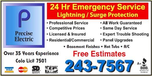 Precise Electric Colorado Springs (719)243-7567