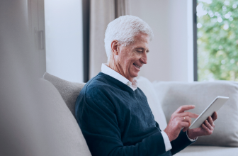 A client accessing their eDocuments on their tablet.