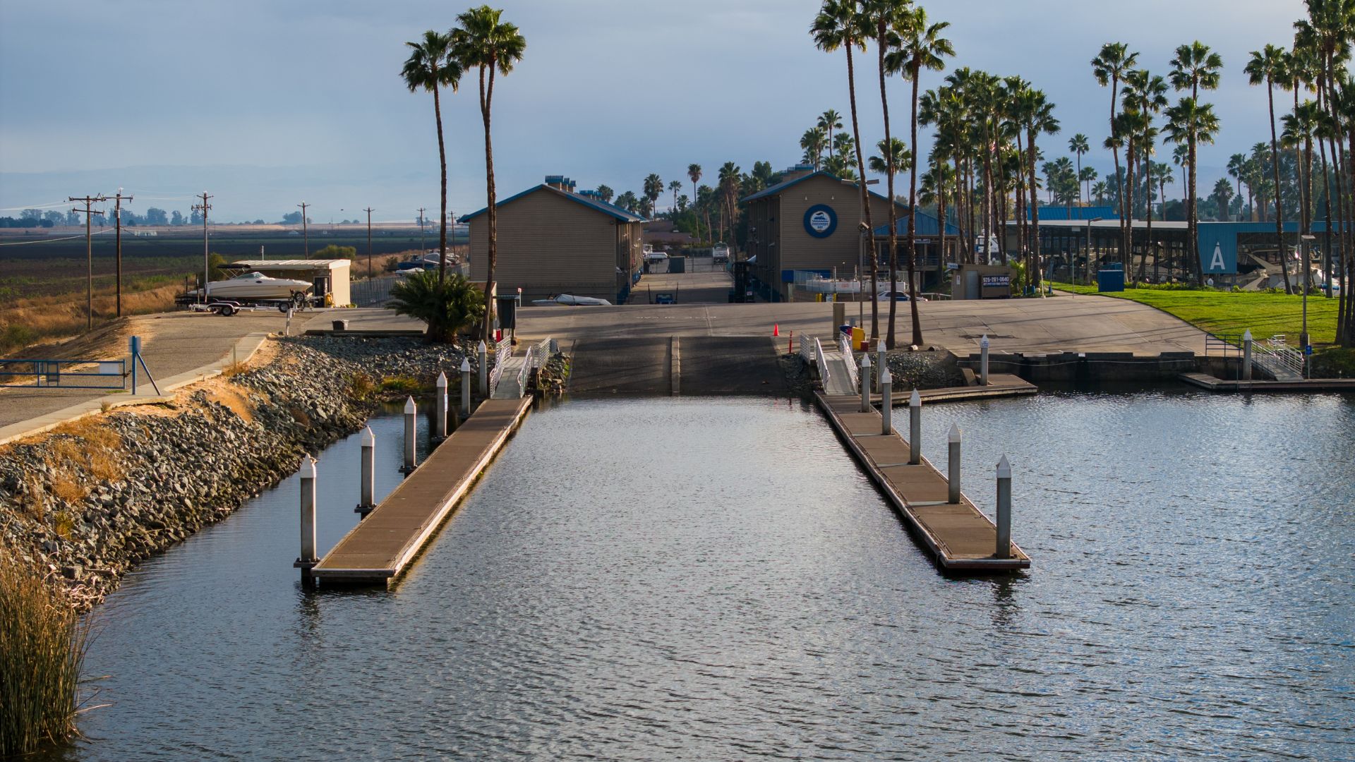Launch Ramp at Discovery Bay Marina. Public Boat Launch