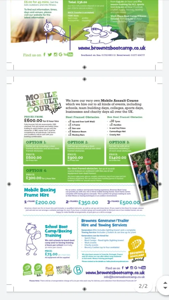 Images Brownes Boot Camp