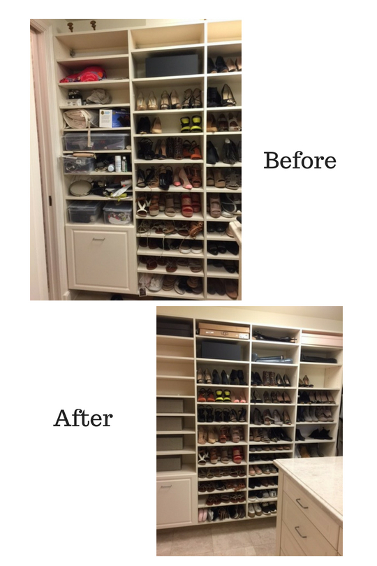 From walk in closets to bedrooms, living spaces, home offices, and garages, as a professional organizer, we'll create an organized space you'll love!