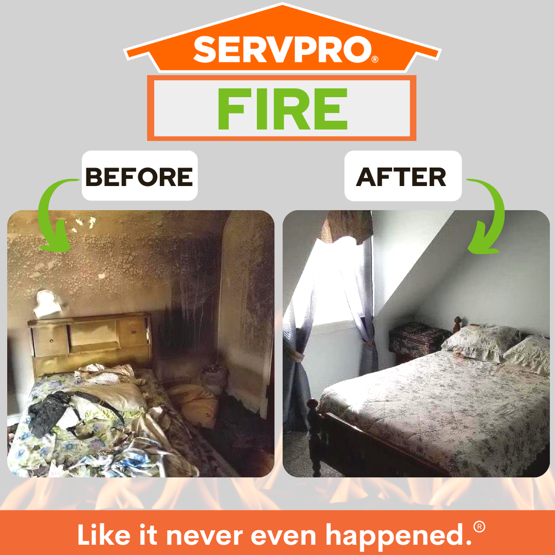 SERVPRO restores fire damage.