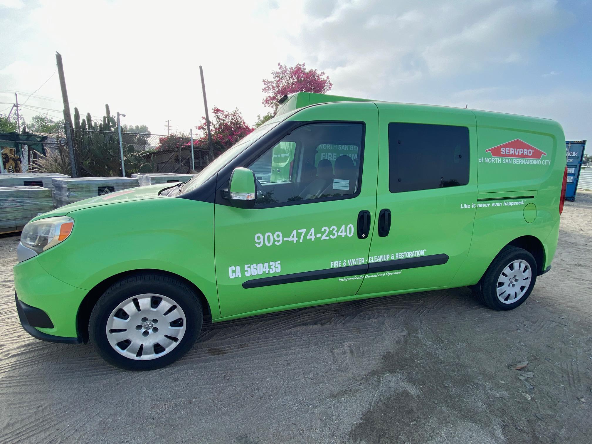 This is our cute little city van, this is probably the most seen on the road because we use this vehicle for inspections and doing readings for our clients .