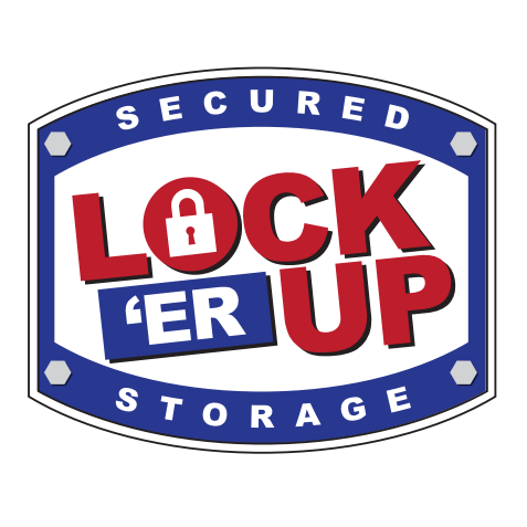 LOCK 'ER UP SECURED STORAGE Logo